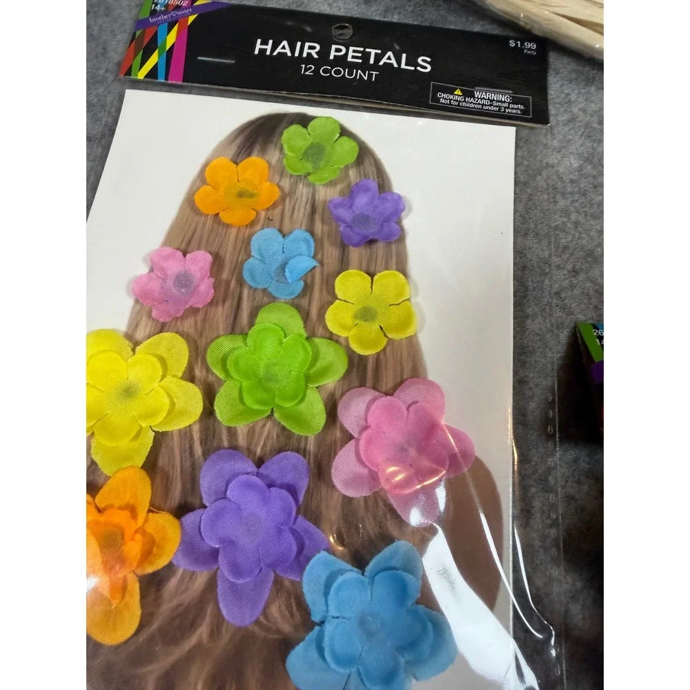 Brother Sister Design Studio Kids Luau Set Hula Skirt Leis Bracelets Hair Clip